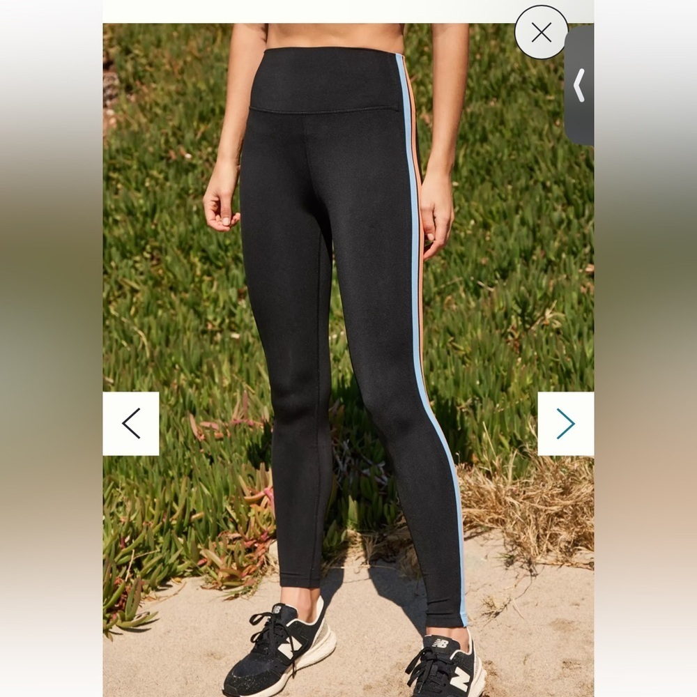 Splits59 Gloria High Waist Techflex 7/8 Legging in Black & Jacinthe Size XS